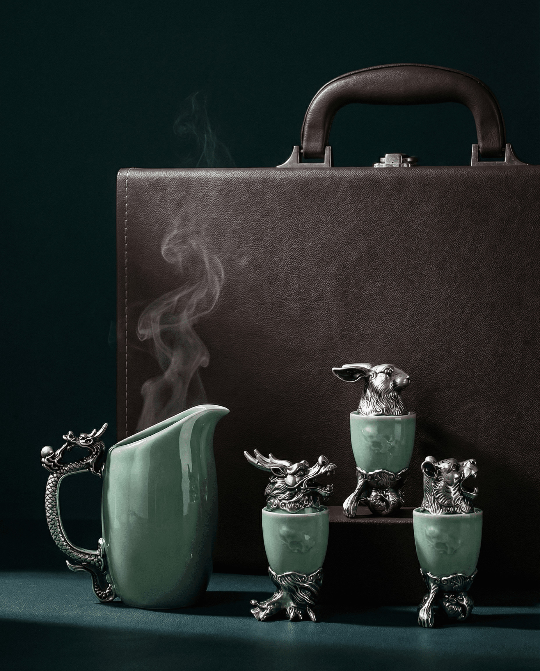 Dragon Zodiac gaiwan — artisan craftsmanship